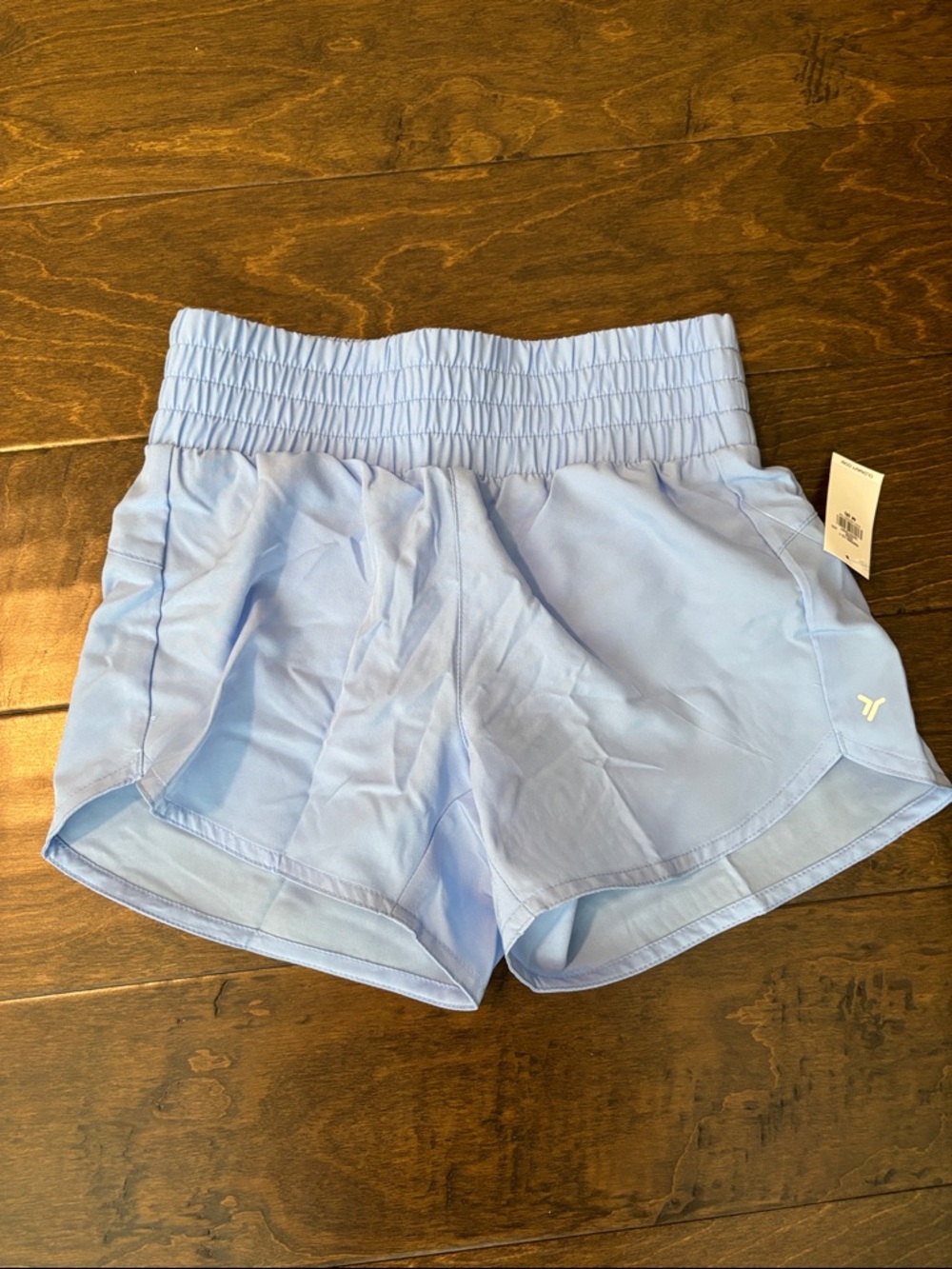 NWT Old Navy Pale Blue Smocked-Waist Athletic Shorts